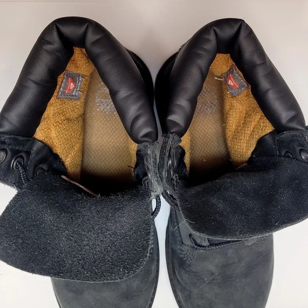 Timberland Junior's Size 4 Black Nubuck Waterproof Boots
